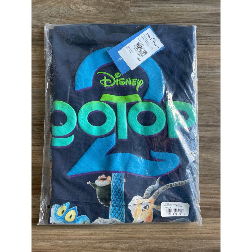 NWT Disney Spirit Jersey Zootopia 2 Unisex Medium Oversized Navy Blue Graphic - Picture 3 of 12